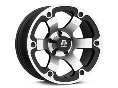 Mammoth Rogue Matte Black Machined Wheel; 17x9; -6mm Offset (99-04 Jeep Grand Cherokee WJ)