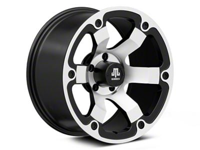 Mammoth Rogue Matte Black Machined Wheel; 18x9; -6mm Offset (05-10 Jeep Grand Cherokee WK)