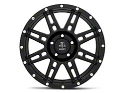 Mammoth Vader Simulated Beadlock Matte Black Wheel; 18x9; -6mm Offset (05-10 Jeep Grand Cherokee WK)