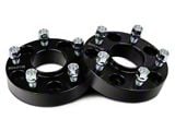 Mammoth 1.25-Inch Billet Wheel Spacer Adapters; Black; 5x4.5 to 5x5 (87-06 Jeep Wrangler YJ & TJ)