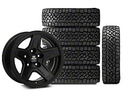 15x8 Mammoth Boulder & 31in Toyo All-Terrain Open Country A/T III Tire Package; Set of 5 (97-06 Jeep Wrangler TJ)