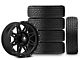 17x8 Mammoth Split 8 & 33in Milestar All-Terrain Patagonia AT/R Tire Package; Set of 5 (18-24 Jeep Wrangler JL)