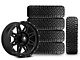 17x8 Mammoth Split 8 & 33in NITTO All-Terrain Ridge Grappler A/T Tire Package; Set of 5 (18-24 Jeep Wrangler JL)