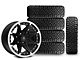 17x9 Mammoth Type 88 & 33in NITTO All-Terrain Ridge Grappler A/T Tire Package; Set of 5 (07-18 Jeep Wrangler JK)