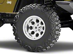 Mammoth 8 Aluminum Polished Wheel; 15x10; -44mm Offset (97-06 Jeep Wrangler TJ)