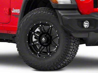 Mammoth Approach Matte Black Wheel; 17x9; -6mm Offset (18-25 Jeep Wrangler JL)