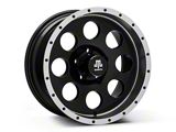 Mammoth 8 Simulated Beadlock Style Black Wheel; 16x8 (87-95 Jeep Wrangler YJ)