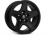 Mammoth Boulder Black Wheel; 16x8; 0mm Offset (87-95 Jeep Wrangler YJ)