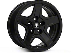 Mammoth Boulder Black Wheel; 16x8 (87-95 Jeep Wrangler YJ)