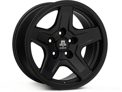 Mammoth Boulder Black Wheel; 16x8 (87-95 Jeep Wrangler YJ)