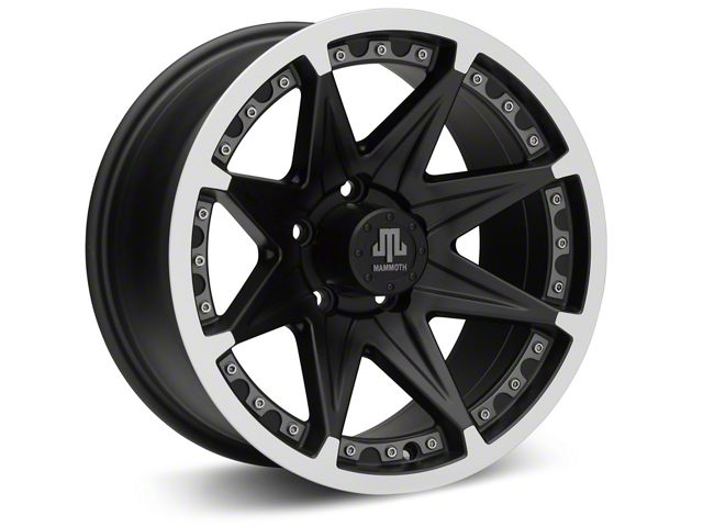 Mammoth Type 88 Black Wheel; 16x8 (87-95 Jeep Wrangler YJ)