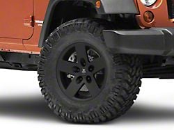 Mammoth Moab Black Wheel; 17x9; -6mm Offset (07-18 Jeep Wrangler JK)