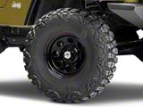 Mammoth 8 Black Wagon Wheel Edition Steel Wheel; 15x8; -19mm Offset (97-06 Jeep Wrangler TJ)