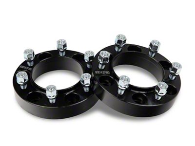 Mammoth 1.25-Inch Billet 6-Lug Wheel Spacers; Black (2022 Tundra)