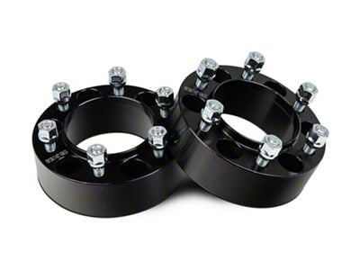 Mammoth 2-Inch Billet 6-Lug Wheel Spacers; Black (2022 Tundra)