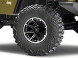 Mammoth Type 88 Black Wheel; 15x8; -19mm Offset (97-06 Jeep Wrangler TJ)