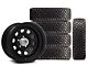 15x8 Mammoth D Window Wheel & 31in Toyo All-Terrain Open Country A/T III Tire Package; Set of 5 (97-06 Jeep Wrangler TJ)