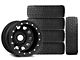 15x10 Mammoth D Window Wheel & 33in Falken All-Terrain Wildpeak A/T3W Tire Package; Set of 5 (87-95 Jeep Wrangler YJ)