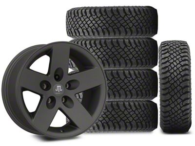 17x9 Mammoth Moab Wheel & 35in Atturo All-Terrain Trail Blade X/T Tire Package; Set of 5 (18-24 Jeep Wrangler JL)