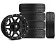 17x9 Mammoth 6 Beadlock Wheel & 33in Milestar All-Terrain Patagonia AT/R Tire Package; Set of 5 (07-18 Jeep Wrangler JK)