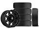 17x8 Mammoth Split 8 Wheel & 33in Milestar All-Terrain Patagonia AT/R Tire Package; Set of 5 (07-18 Jeep Wrangler JK)