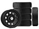 17x9 Mammoth D Window Wheel & 33in Milestar All-Terrain Patagonia AT/R Tire Package; Set of 5 (07-18 Jeep Wrangler JK)