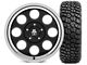 Mammoth 8 17x9 Wheel and BF Goodrich KM2 Tire Kit 35x12.50R17 Tire Kit (07-18 Jeep Wrangler JK)