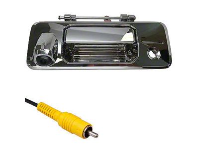 Master Tailgaters Tailgate Handle with Backup Reverse Camera; Chrome (14-21 Tundra)