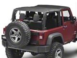 MasterTop Bimini Top Plus; Black Diamond (07-18 Jeep Wrangler JK 2-Door)