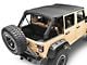 MasterTop Bimini Top Plus; Black Diamond (07-18 Jeep Wrangler JK 4-Door)