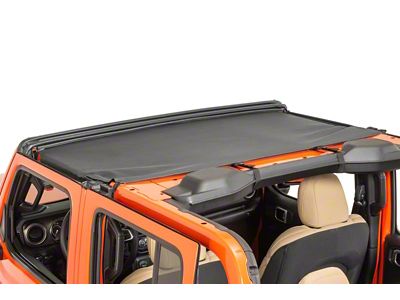 MasterTop Bimini Top; Black Diamond (18-23 Jeep Wrangler JL)