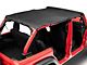 MasterTop Bimini Top Plus; Black Diamond (18-23 Jeep Wrangler JL 4-Door)