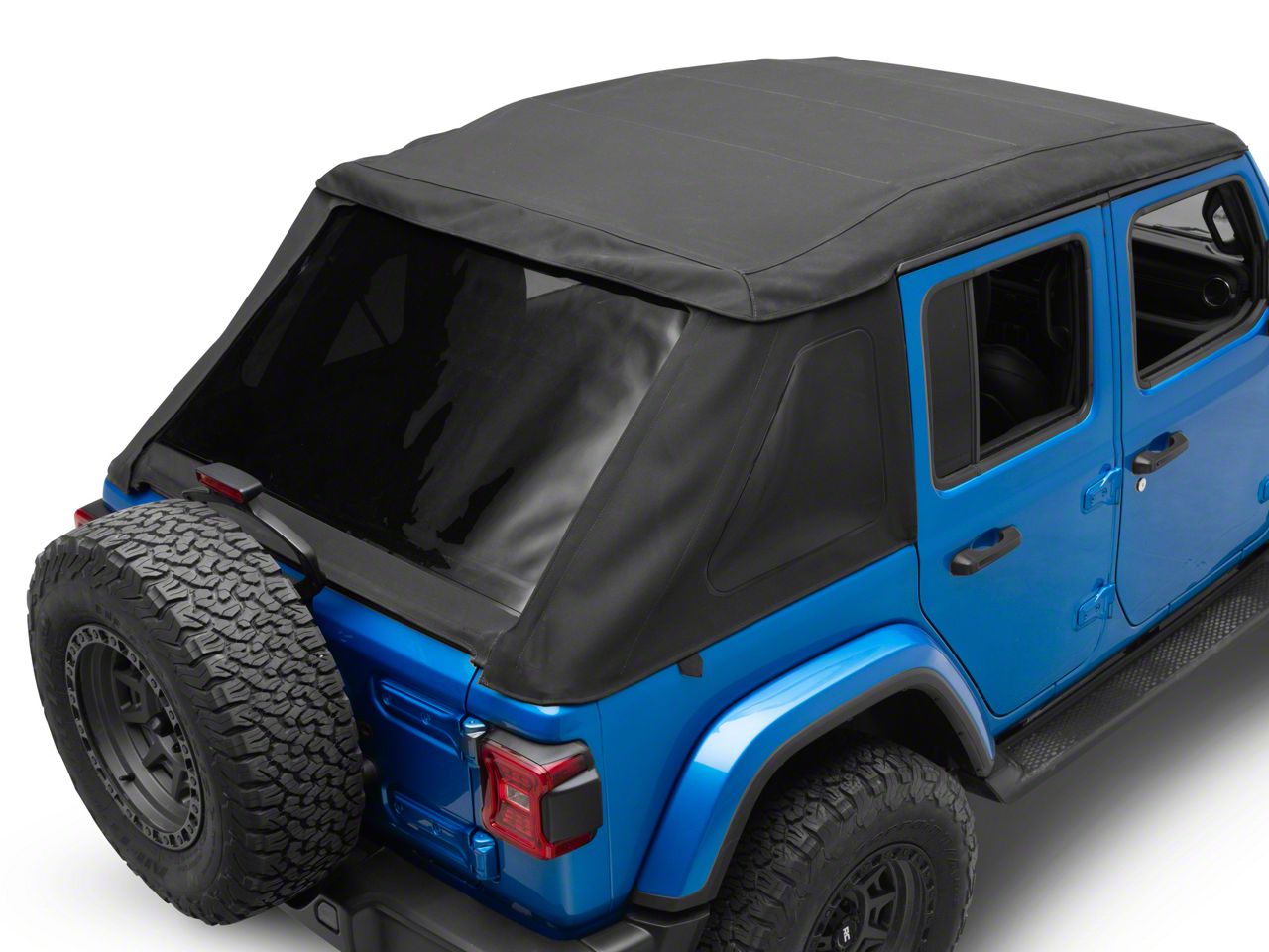 MasterTop Jeep Wrangler Complete Fastback Top; MasterTwill 15501624 (18 ...