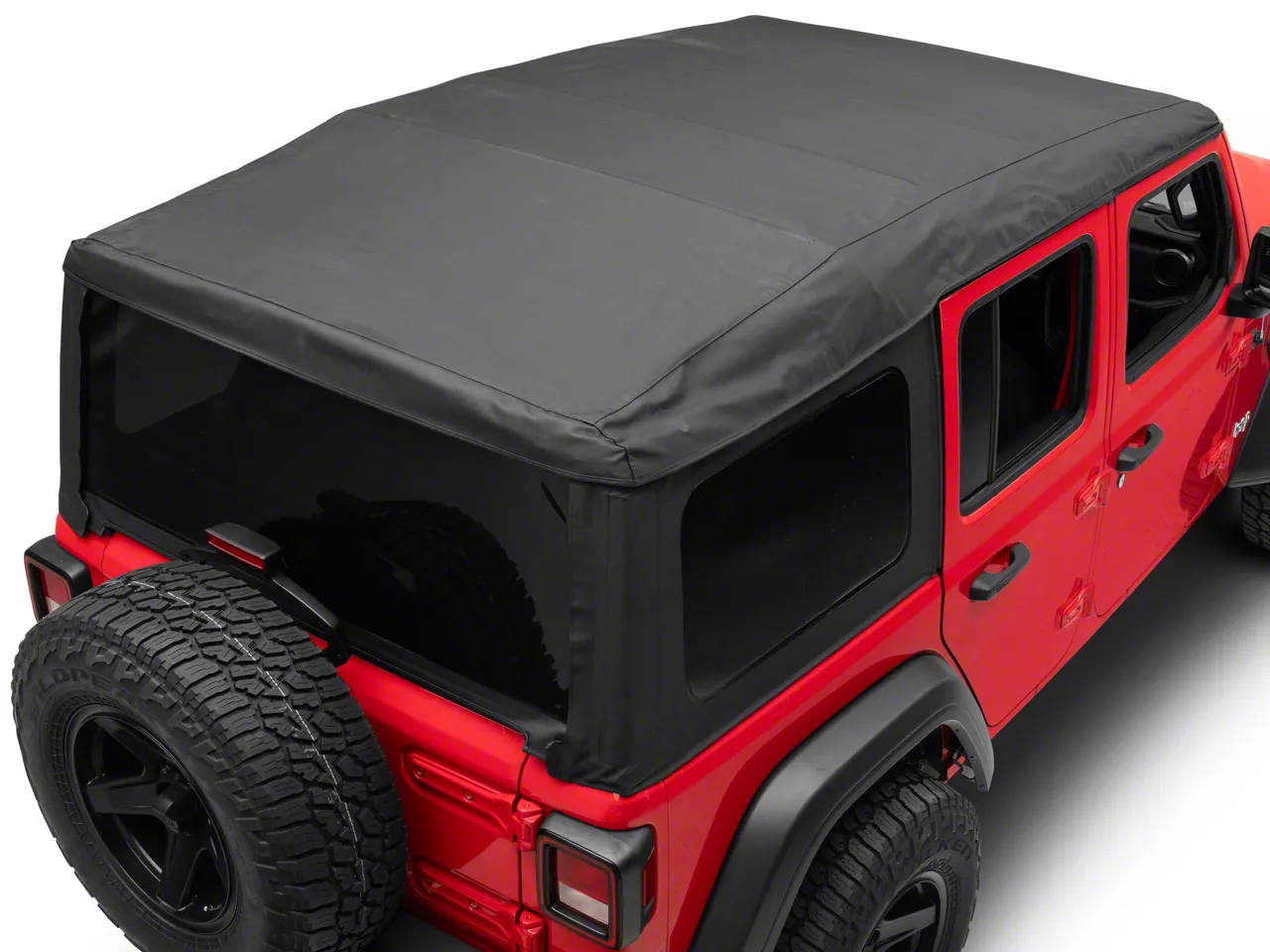 MasterTop Jeep Wrangler Complete Soft Top; Black Diamond 15601635 (18-24  Jeep Wrangler JL 4-Door) - Free Shipping