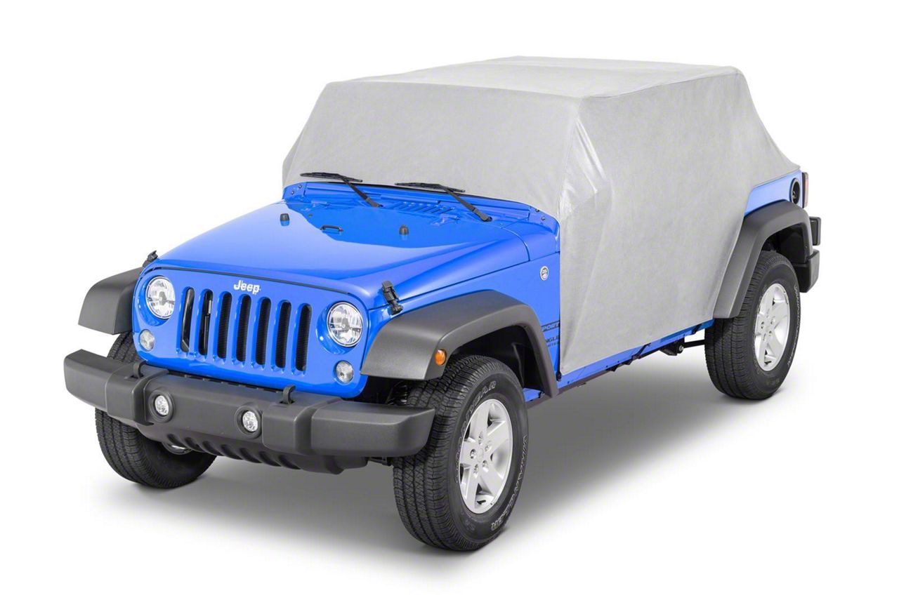 Mastertop Jeep Wrangler Five Layer Weatherproof Full Door Cab Cover Gray 11120409 07 18 Jeep