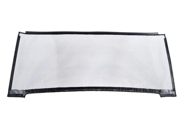 MasterTop Mesh Trail Screens; Black (18-24 Jeep Wrangler JL 4-Door w/ Factory Soft Top)