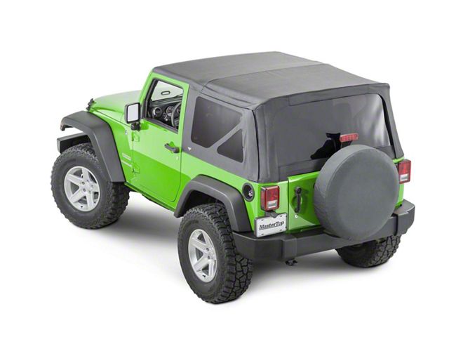 MasterTop Replacement Top with Tinted Windows; Black Diamond (07-09 Jeep Wrangler JK 2-Door)