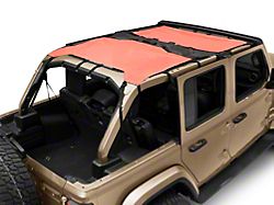 MasterTop ShadeMaker Freedom Mesh Bimini Top Plus; Red (18-23 Jeep Wrangler JL 4-Door)