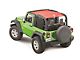 MasterTop ShadeMaker Freedom Mesh Bimini Top Plus; Red (07-18 Jeep Wrangler JK 2-Door)