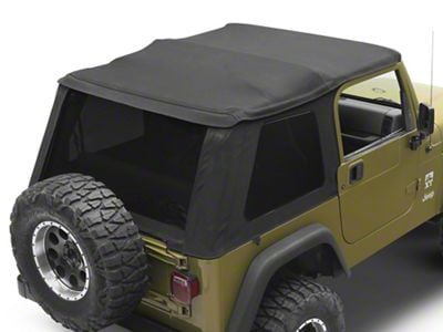 MasterTop SkyMaster Fastback Complete Soft Top; MasterTwill (97-06 Jeep Wrangler TJ, Excluding Unlimited)