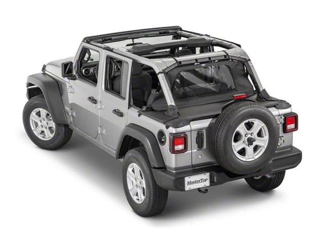 MasterTop Tonneau Cover; Black Diamond (18-24 Jeep Wrangler JL 4-Door w/ Hard Top)