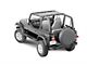 MasterTop ShadeMaker Mesh Bimini Top; Black (87-95 Jeep Wrangler YJ)