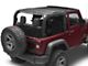 MasterTop ShadeMaker Mesh Bimini Top Plus; Black (07-18 Jeep Wrangler JK 2-Door)