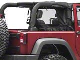 MasterTop Zip Down Wind Stopper; Black Diamond (07-18 Jeep Wrangler JK 2-Door)