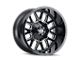 Mayhem Wheels Cogent Gloss Black Milled 6-Lug Wheel; 18x9; 0mm Offset (04-15 Titan)