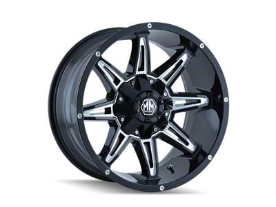 Mayhem Wheels Rampage Gloss Black Milled 6-Lug Wheel; 20x10; -20mm Offset (04-15 Titan)