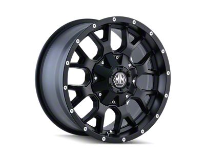 Mayhem Wheels Warrior Matte Black 6-Lug Wheel; 20x9; 30mm Offset (04-15 Titan)