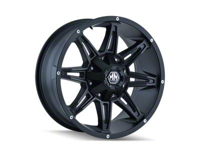 Mayhem Wheels Rampage Matte Black 5-Lug Wheel; 17x9; 18mm Offset (05-15 Tacoma)