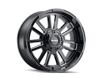 Mayhem Wheels Apollo Gloss Black Milled 6-Lug Wheel; 20x9; 18mm Offset (21-24 Bronco, Excluding Raptor)