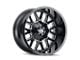 Mayhem Wheels Cogent Gloss Black Milled 6-Lug Wheel; 18x9; 0mm Offset (21-24 Bronco, Excluding Raptor)